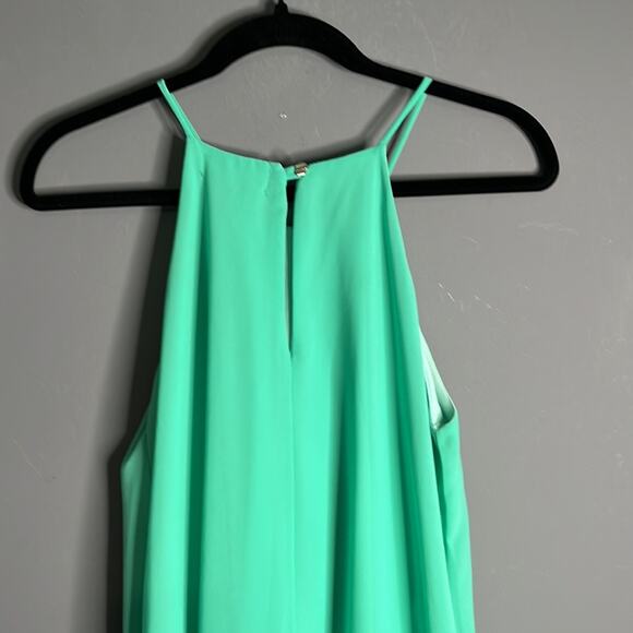 Fortuity Green Halter Sheath Dress Size Small - Picture 5 of 9